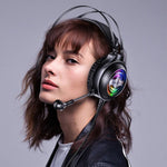 Casque de jeu filaire monté sur tête YINDIAO Q4 avec microphone, Version : Double 3,5 mm + USB, Q4 (Noir), Q4 (Blanc)