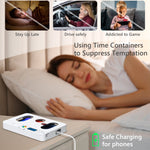 Boîte de verrouillage minuté pour smartphone avec auto-discipline, lock01 Blanc