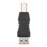 Adaptateur USB 2.0 A femelle vers USB B mâle, USB AF vers USB BM