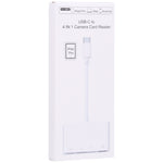 Lecteur de cartes 4-en-1 USB-C mâle vers SD + TF + USB + Type-C femelle NK108LTC pour appareil photo, NK108LTC