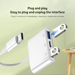 S-202 Adaptateur de caméra 3-en-1 USB-C / Type-C mâle vers Type-C + 2 x USB femelle, S-202