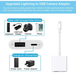 Adaptateur de caméra 2 en 1 8 broches mâle vers 8 broches / USB 3.0 femelle, adaptateur 2 en 1 8 broches vers USB