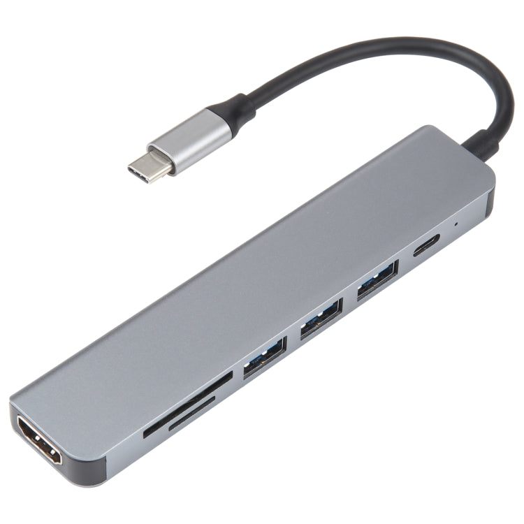 Station d'accueil HUB adaptateur USB-C / Type-C 7 en 1, 7 en 1