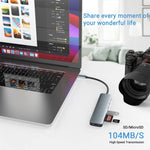 Station d'accueil HUB adaptateur USB-C / Type-C 7 en 1, 7 en 1