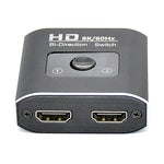 Commutateur HDMI 2 en 1 ST0003 8K bidirectionnel, convertisseur vidéo, 8K 60Hz Noir