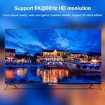 Commutateur HDMI 2 en 1 ST0003 8K bidirectionnel, convertisseur vidéo, 8K 60Hz Noir