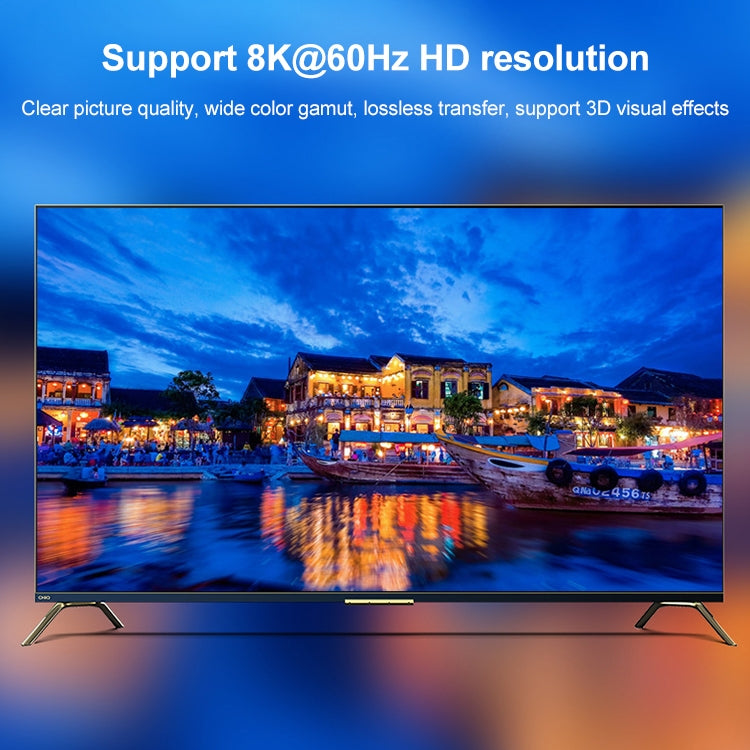 Commutateur HDMI 2 en 1 ST0003 8K bidirectionnel, convertisseur vidéo, 8K 60Hz Noir