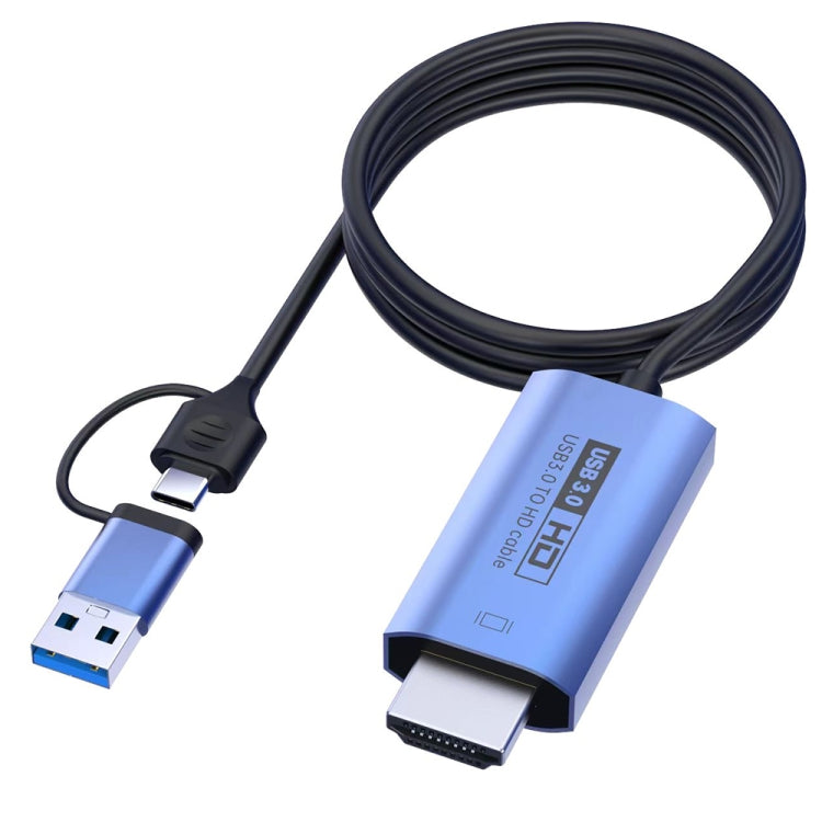 Câble adaptateur USB 3.0 + USB-C / Type-C vers HDMI V05E, V05E