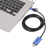 Câble adaptateur USB 3.0 + USB-C / Type-C vers HDMI V05E, V05E