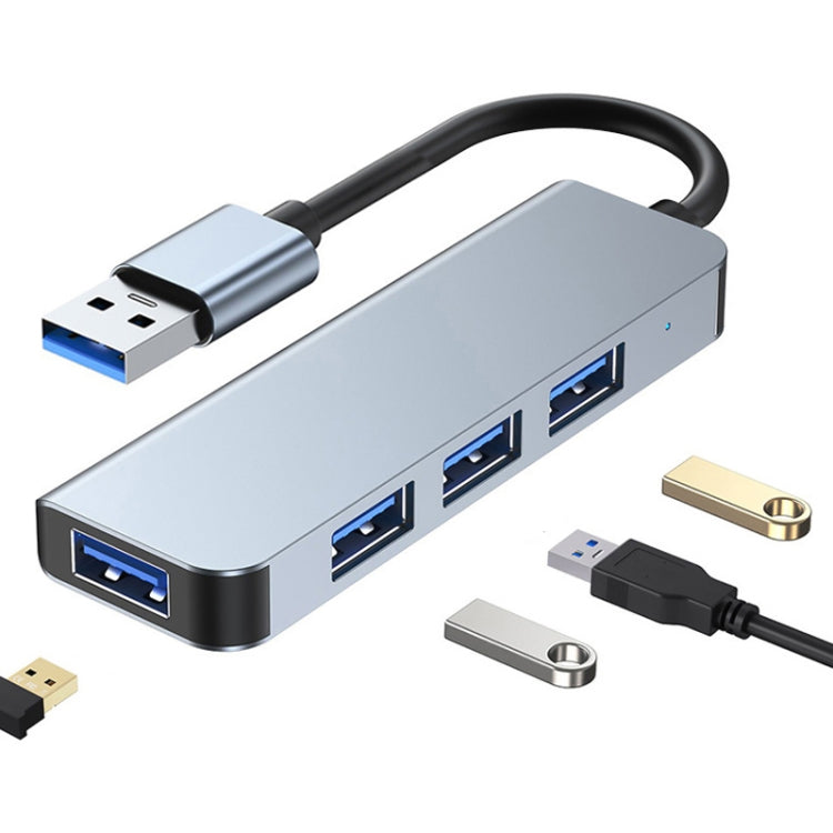 Adaptateur HUB 4 en 1 USB vers USB 3.0 x4, longueur du câble : 1,2 m, BYL-2013U3 12 cm