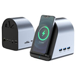Adaptateur HUB BYL-2211 10 en 1 USB-C / Type-C, support chargeur téléphone, BYL-2211