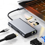 Adaptateur station d'accueil HUB BYL-2111U3 7 en 1 USB-C / Type-C vers USB, BYL-2111U3