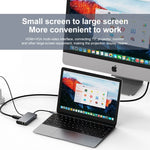 Adaptateur station d'accueil HUB BYL-2111U3 7 en 1 USB-C / Type-C vers USB, BYL-2111U3