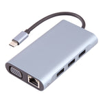 Adaptateur station d'accueil HUB BYL-2111 7 en 1 USB-C / Type-C vers USB, BYL-2111