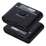 Commutateur HDMI bidirectionnel 2 entrées 1 sortie vidéo HD 4K, SL