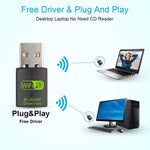 Adaptateur réseau USB Bluetooth WiFi 600M 2 en 1 récepteur signal WiFi, 605