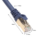 Câble réseau Ethernet LAN CAT8 1m pour ordinateur, switch, routeur, câble RJ45, 1m