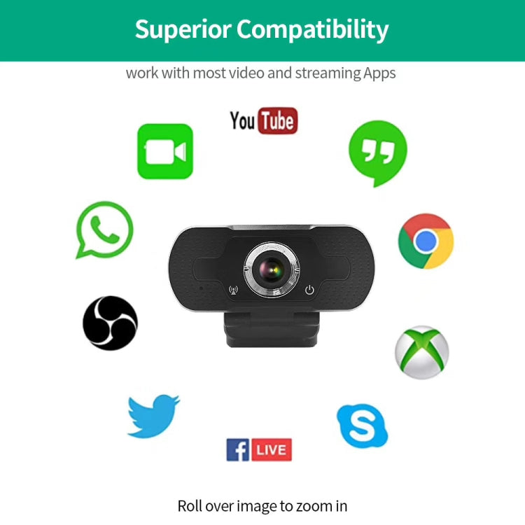 HD-F18 Caméra Web HD multifonction 1080P avec microphone