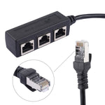 Diviseur/extenseur de prise RJ45 réseau LAN Ethernet 1 vers 3, 3 ports RJ45