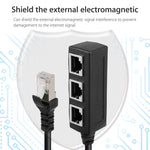 Diviseur/extenseur de prise RJ45 réseau LAN Ethernet 1 vers 3, 3 ports RJ45