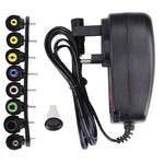 Adaptateur secteur mural universel 30W avec prise UK et port USB 5V 2.1A, embouts : 8 pièces, longueur du câble : environ 1,2m, prise UK