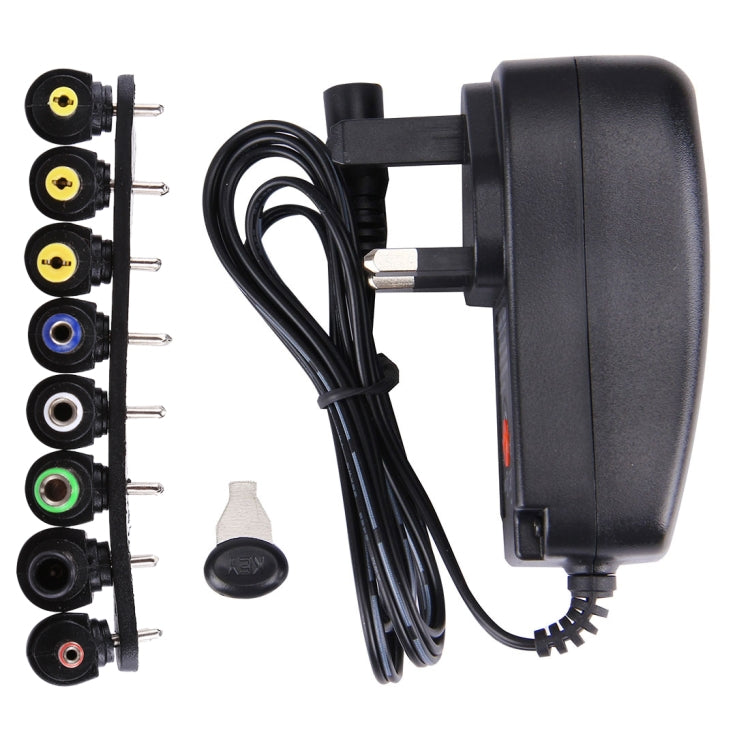 Adaptateur secteur mural universel 30W avec prise UK et port USB 5V 2.1A, embouts : 8 pièces, longueur du câble : environ 1,2m, prise UK