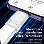 Adaptateur OTG 8 broches vers USB 3.0, 8 broches vers USB 3.0