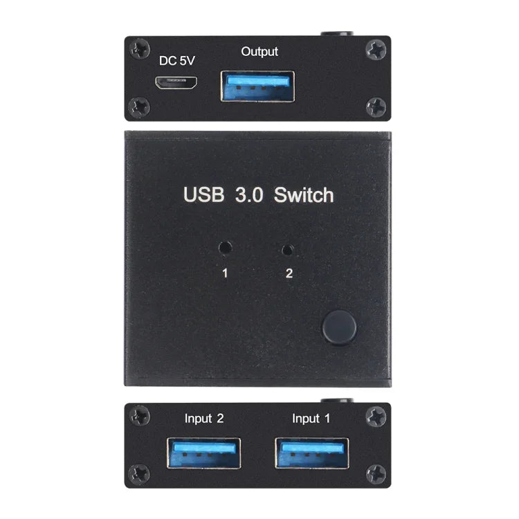 Commutateur USB 3.0 AM-U301 2 entrées 1 sortie
