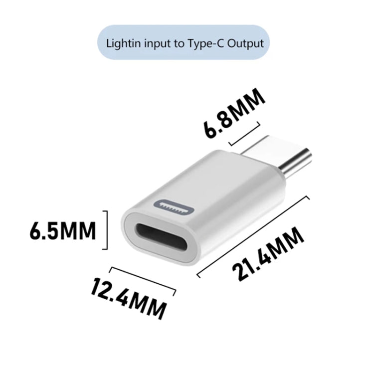 Adaptateur 8 broches femelle vers USB-C / Type-C mâle Gen3, prend en charge la charge rapide PD, Gen3