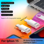 Adaptateur 8 broches femelle vers USB-C / Type-C mâle Gen3, prend en charge la charge rapide PD, Gen3
