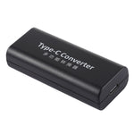 Adaptateur connecteur d'alimentation femelle DC 5,5 x 2,1 mm vers USB-C / Type C femelle avec câble USB-C / Type C de 30 cm, 5,5x2,1mm