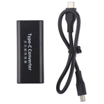 Adaptateur connecteur d'alimentation femelle DC 5,5 x 2,1 mm vers USB-C / Type C femelle avec câble USB-C / Type C de 30 cm, 5,5x2,1mm