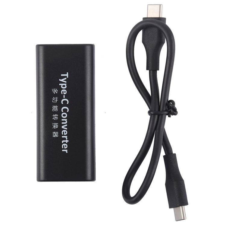 Adaptateur connecteur d'alimentation femelle DC 5,5 x 2,1 mm vers USB-C / Type C femelle avec câble USB-C / Type C de 30 cm, 5,5x2,1mm