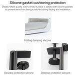 Support de casque pliable en métal de type pince de verrouillage de bureau, support de rangement de casque avec pince de verrouillage pour bureau