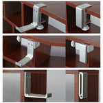 Support de casque pliable en métal de type pince de verrouillage de bureau, support de rangement de casque avec pince de verrouillage pour bureau