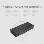 ORICO H7928-U3 Hub USB 3.0 de bureau à 7 ports en ABS avec câble de 1 m, USB 3.0
