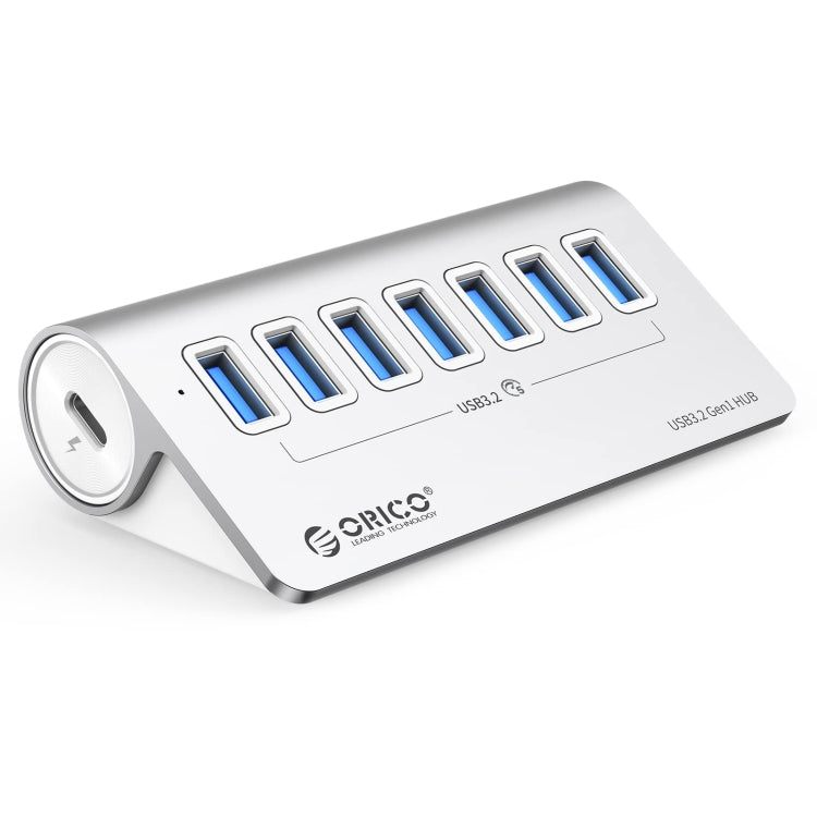 ORICO M3U7 Hub USB 3.2 Gen1 5Gbps en alliage d'aluminium à 7 ports avec câble de 1 m, M3U7 1m