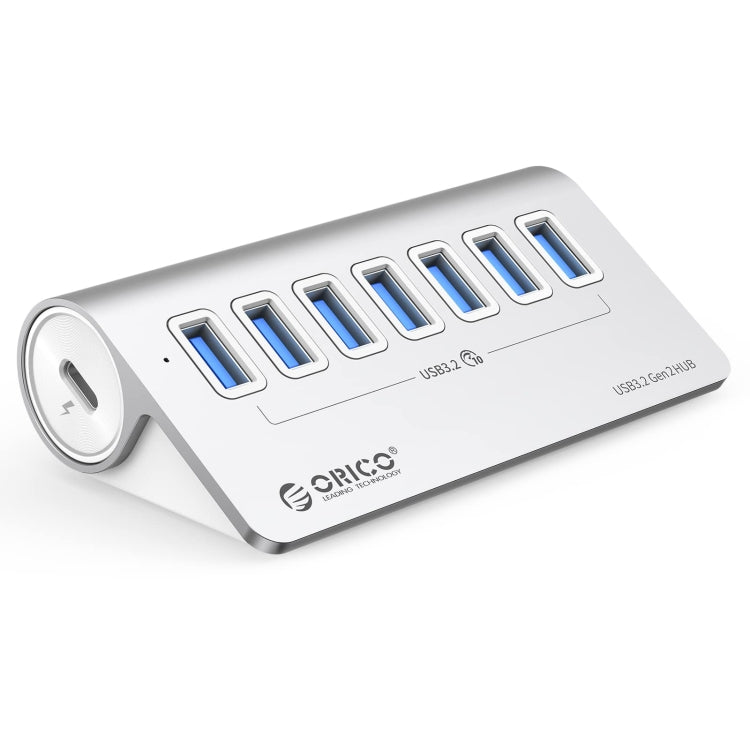 ORICO M3U7-G2 Hub USB 3.2 Gen2 10Gbps en alliage d'aluminium à 7 ports avec câble de 1 m, M3U7-G2 1m