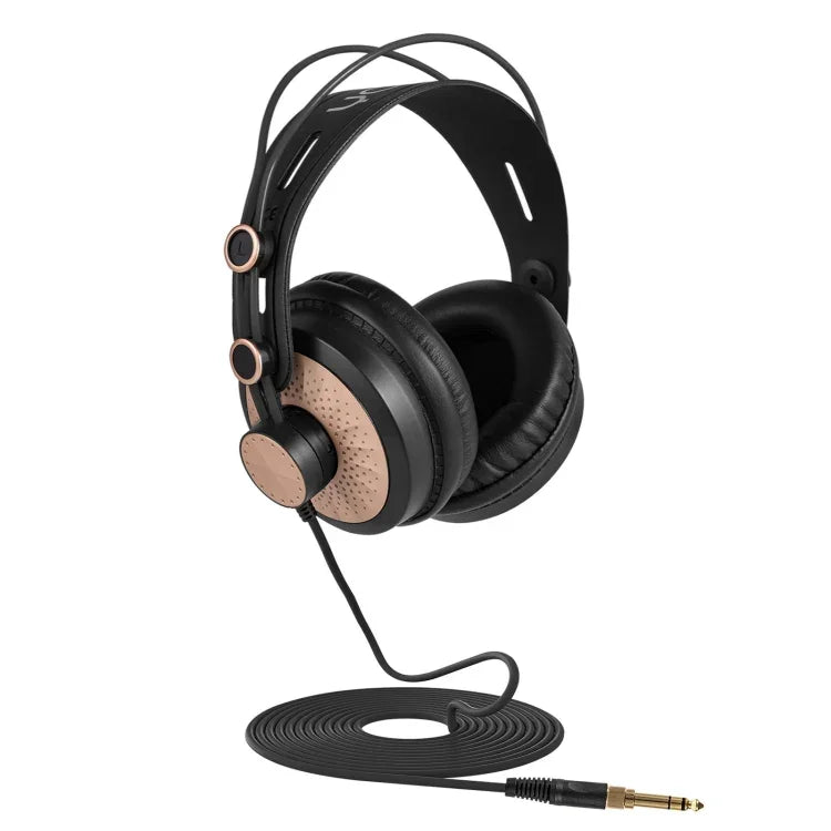 Casque d'écoute de monitoring d'enregistrement Yanmai D68, D68 (Noir Or)