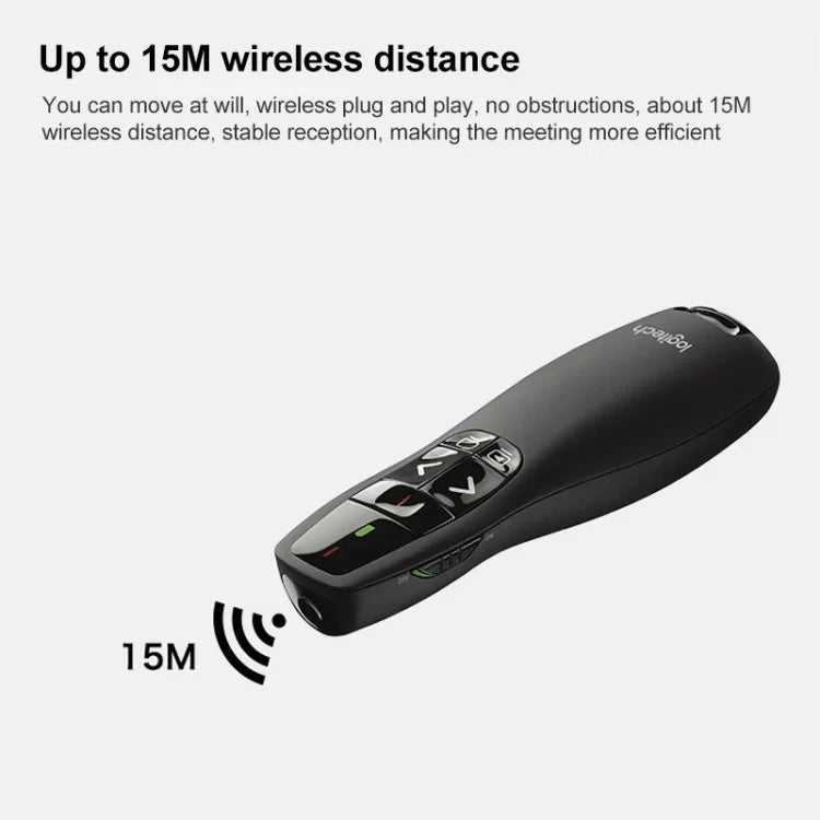 Télécommande de présentation sans fil Logitech R400 2,4 GHz, R400