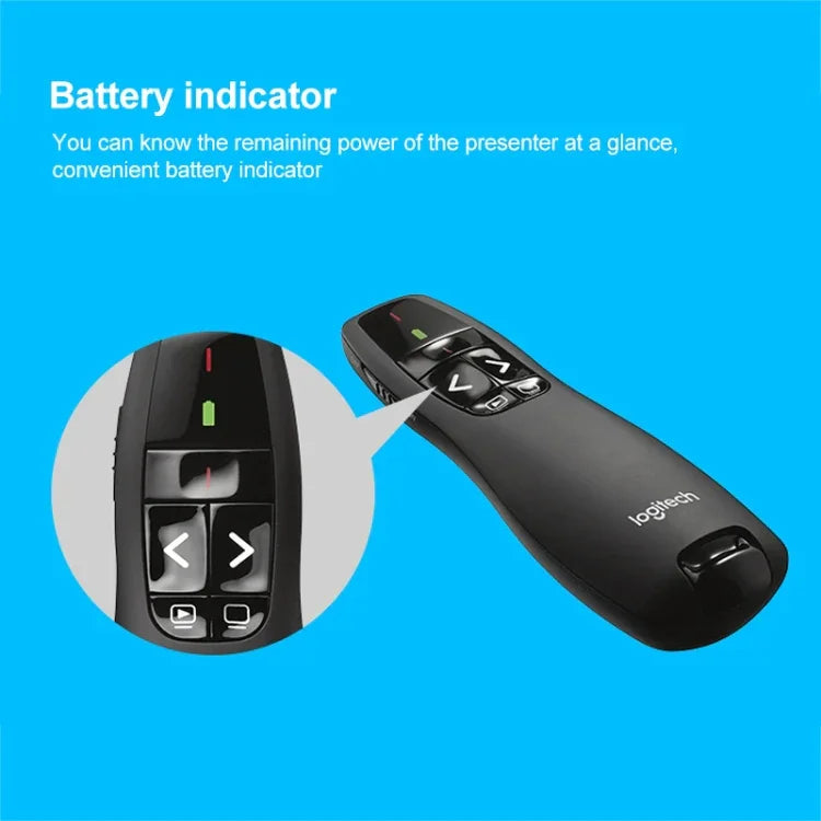 Télécommande de présentation sans fil Logitech R400 2,4 GHz, R400