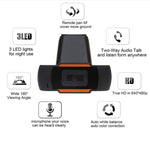 A870 480P Pixels HD 360 Degrés Webcam USB 2.0 Caméra PC avec Microphone pour Skype Ordinateur PC Portable, Longueur de câble : 1,4 m, A870 (Orange), A870 (Noir)