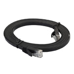 Câble réseau Ethernet LAN CAT6 ultra-fin plat 1,8 m, câble de raccordement RJ45, longueur : 1,8 m