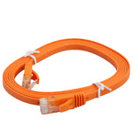 Câble réseau Ethernet LAN CAT6 ultra-fin plat 2 m, câble de raccordement RJ45, longueur : 2 m