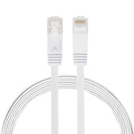 Câble réseau Ethernet LAN CAT6 ultra-fin plat 2 m, câble de raccordement RJ45, longueur : 2 m