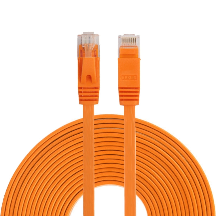 Câble réseau Ethernet LAN CAT6 ultra-fin plat 10 m, câble de raccordement RJ45, longueur : 10 m