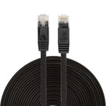 Câble réseau Ethernet LAN CAT6 ultra-fin plat de 15 m, câble de raccordement RJ45, Longueur : 15 m