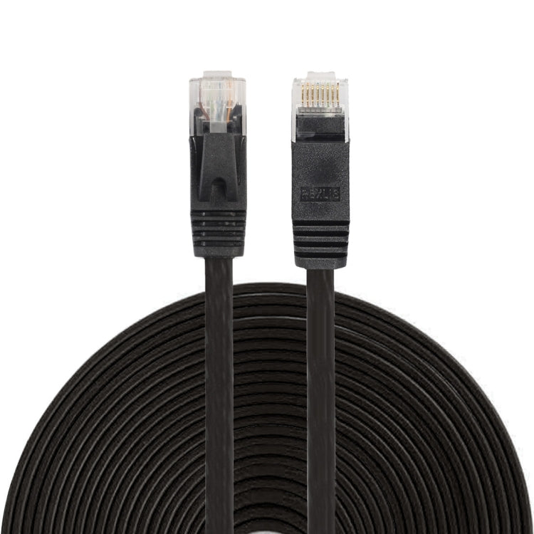 Câble réseau Ethernet LAN CAT6 ultra-fin plat de 15 m, câble de raccordement RJ45, Longueur : 15 m
