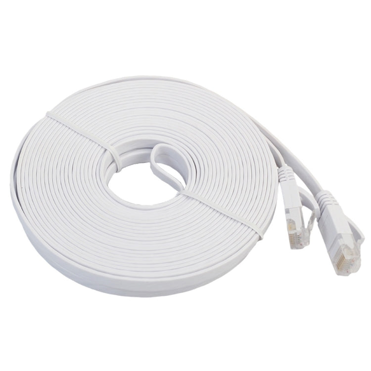 Câble réseau Ethernet LAN CAT6 ultra-fin plat de 15 m, câble de raccordement RJ45, Longueur : 15 m