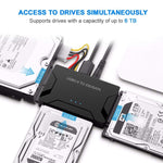 Câble adaptateur convertisseur USB 3.0 vers SATA / IDE pour disque dur 2,5 pouces / 3,5 pouces SATA IDE HDD, longueur du câble : 1 m, US160